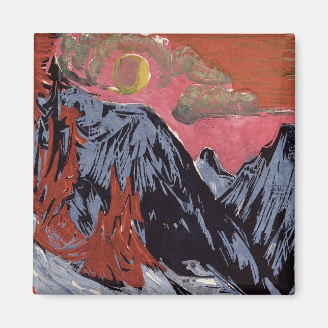 Imán Montañas en invierno, 1919 (Frente)