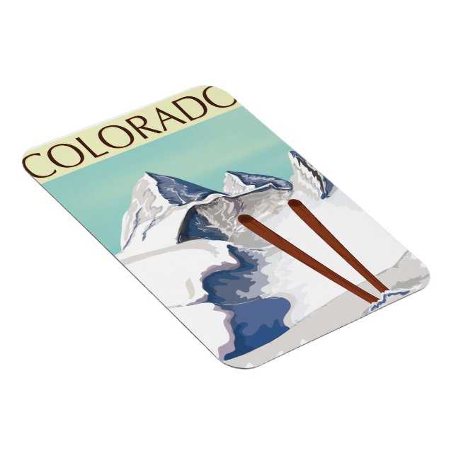 Imán Montañas esquiando (Lado Derecho)