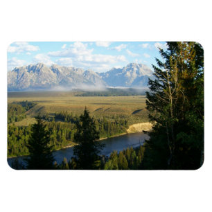 Imán Montañas Jackson Hole y río