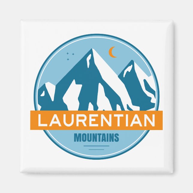 Imán Montañas Laurentianas Quebec Canadá (Frente)