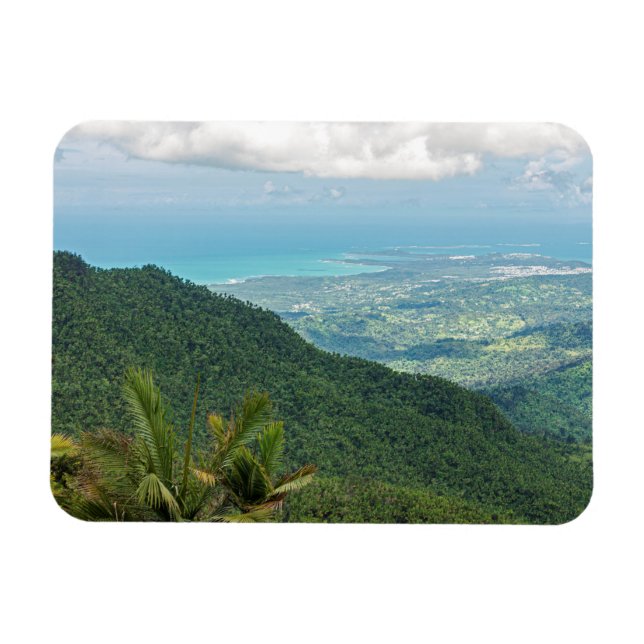 Imán montañas luquillo con vistas a puerto rico (Horizontal)