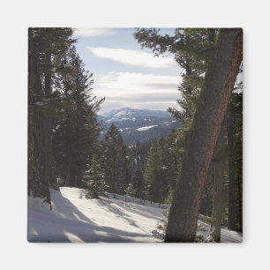 Imán Montañas Madison en invierno en Montana