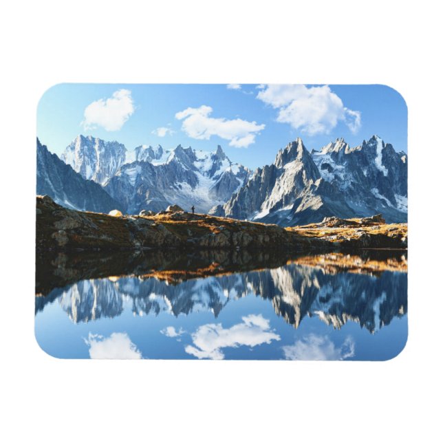 Imán Montañas | Mont Blanc Massif, Francia (Horizontal)