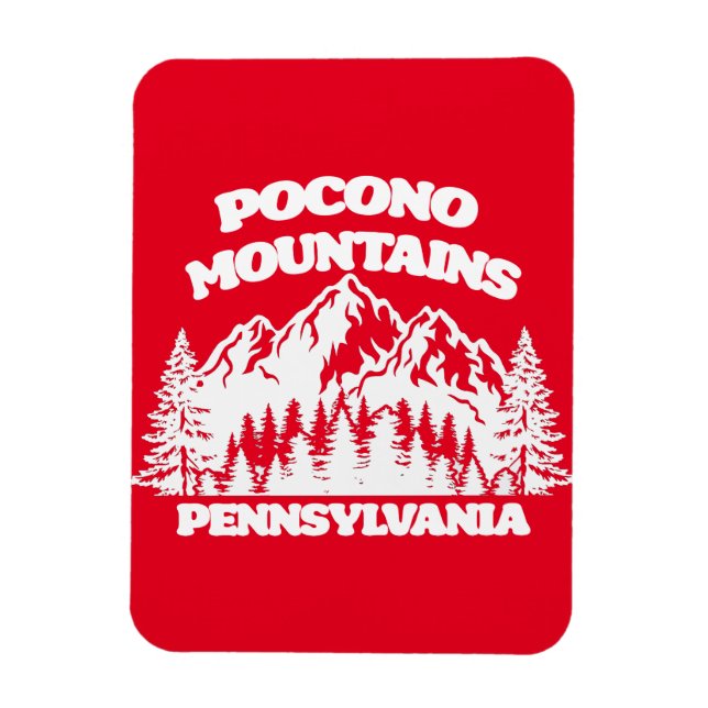 Imán Montañas Pocono Pensilvania (Vertical)