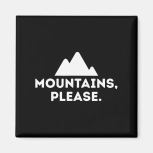 Imán Montañas Por Favor Camping Tee