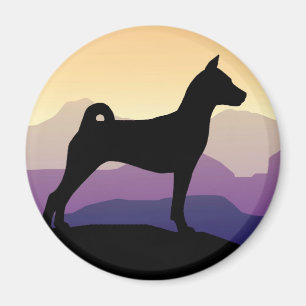 Imán Montañas púrpuras Basenji