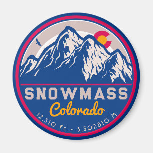 Imán Montañas rocosas de SnowMass Colorado en Aspen
