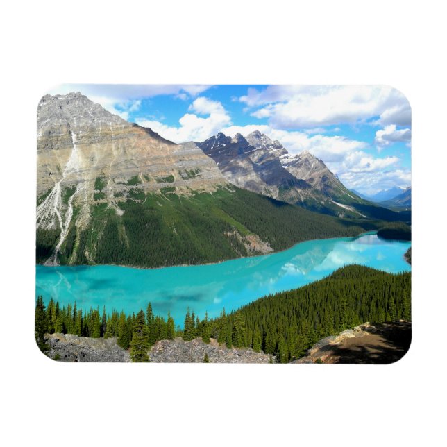 Imán Montañas Rocosas Lake Magnet (Horizontal)