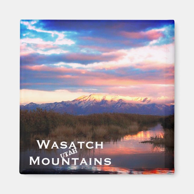 Imán Montañas Wasatch, paisaje de Utah (Frente)