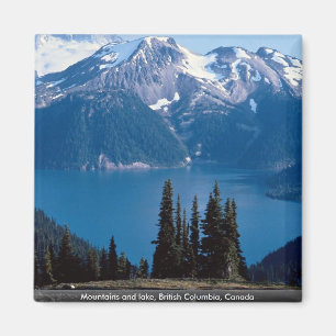 Imán Montañas y lago, Columbia Británica, Canadá
