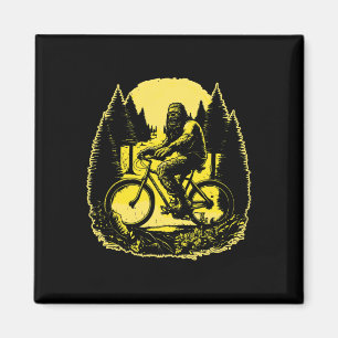 Imán Montañero de Bigfoot Sasquatch Mtb Bicicleta Bosqu