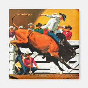Imán Montar a caballo de Bull de Fred Ludekens
