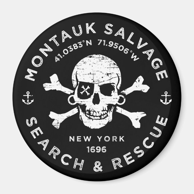 Imán Montauk Salvage Company Magnet (Frente)
