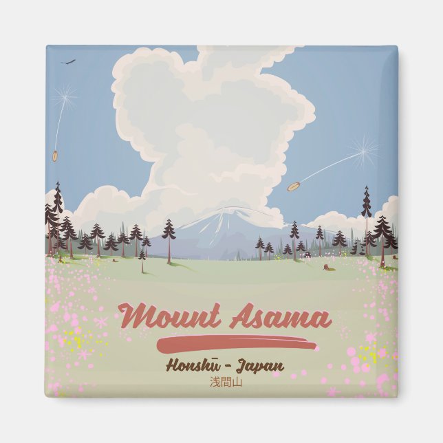 Imán Monte Asama Honshū. (Frente)