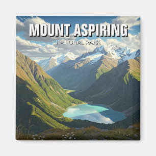 Imán Monte Aspirando Parque Nacional Viaje de Nueva Zel
