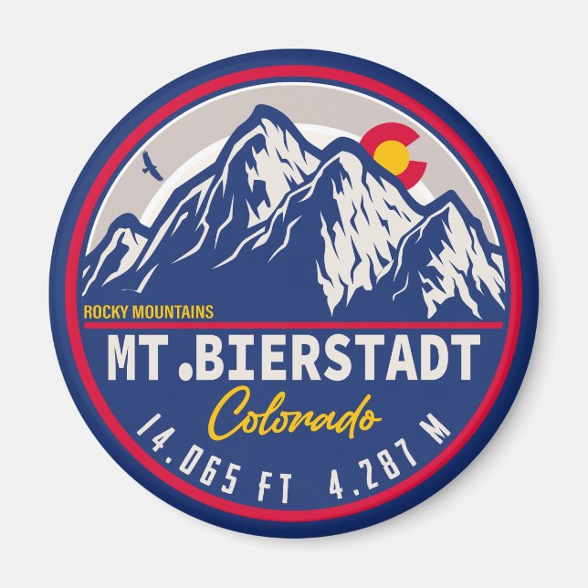 Imán Monte Bierstadt - Catorce de Colorado (Frente)