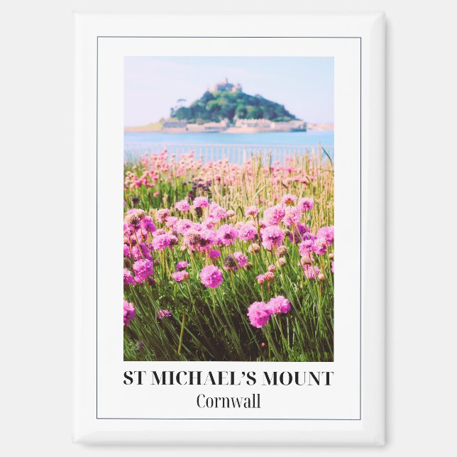 Imán Monte de San Miguel, Cornwall, Inglaterra (Anverso)