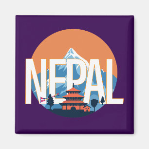 Imán Monte del Templo en Nepal Everest