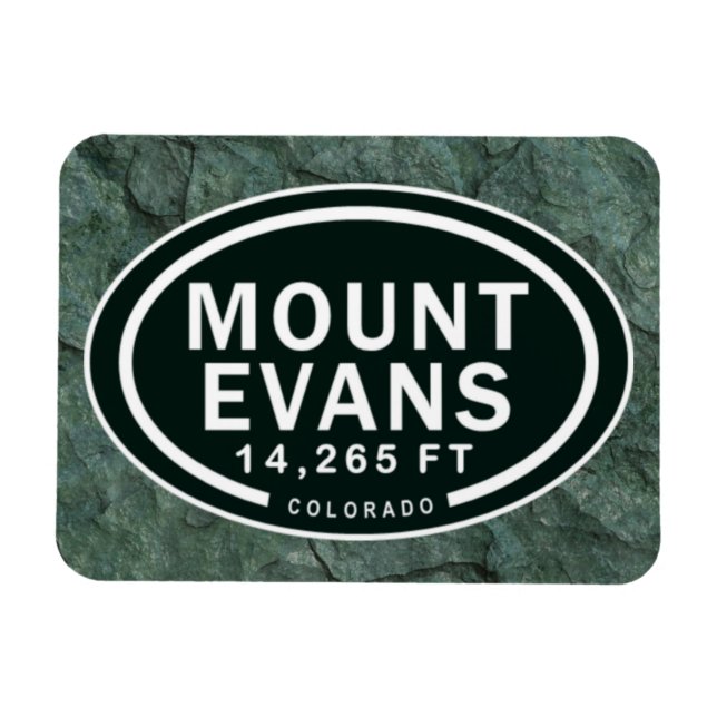 Imán Monte Evans 14.265 FT Montaña Rocosa Colorado (Horizontal)