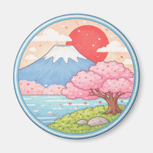 Imán Monte Fuji de Japón (Frente)