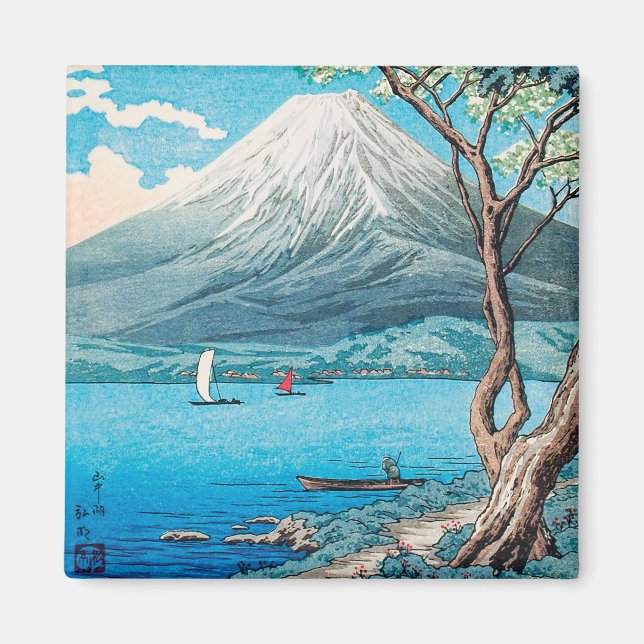 Imán Monte Fuji desde el lago Yamanaka por Hiroaki Taka (Frente)
