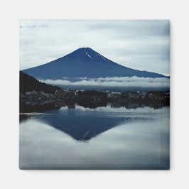 Imán Monte Fuji Japón 2 pulgadas cuadrado