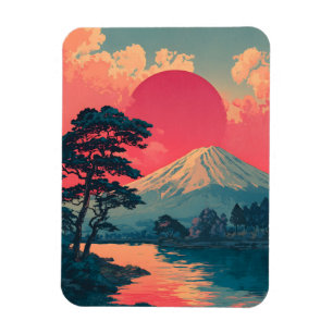Imán Monte Fuji vintage