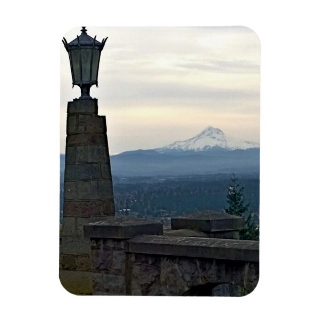 Imán Monte Hood de Rocky Butte, Portland, Oregón (Vertical)