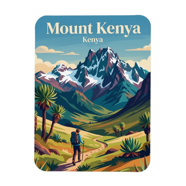 Imán Monte Kenia (Vertical)