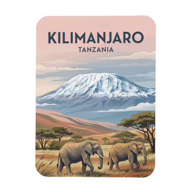 Imán Monte Kilimanjaro, Moshi, Kilimanjaro (Vertical)