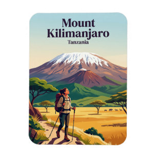 Imán Monte Kilimanjaro Tanzania