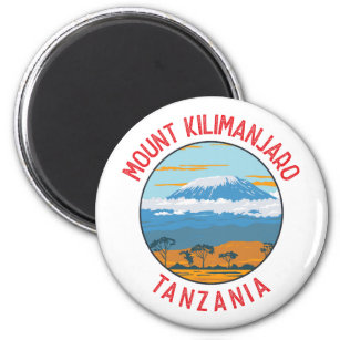 Imán Monte Kilimanjaro Tanzania Círculo perturbado