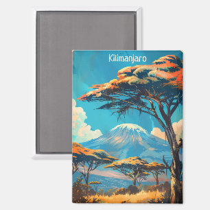 Imán Monte Kilimanjaro Tanzania Viajes de época