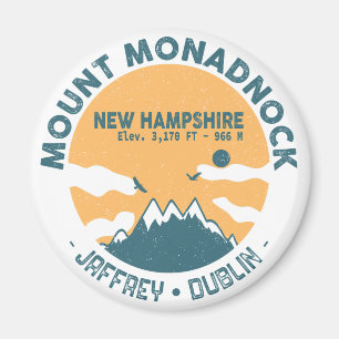 Imán Monte Monadnock New Hampshire - Retro Vintage