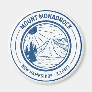Imán Monte Monadnock New Hampshire Salto de Senderismo