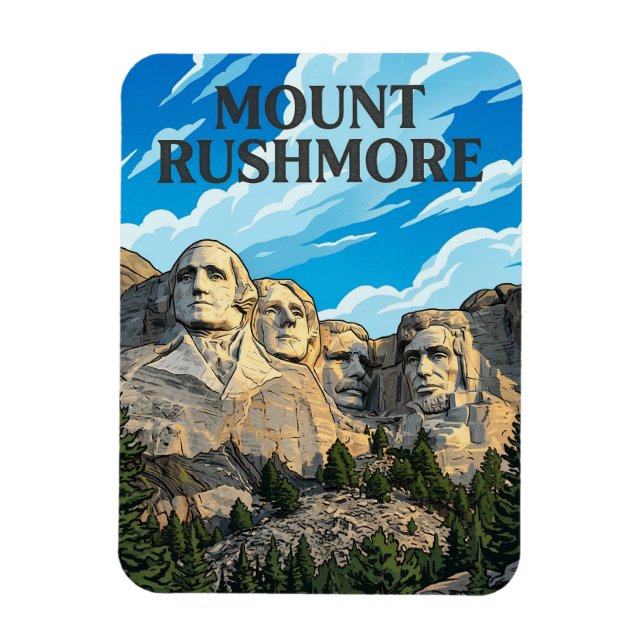 Imán Monte Rushmore (Vertical)