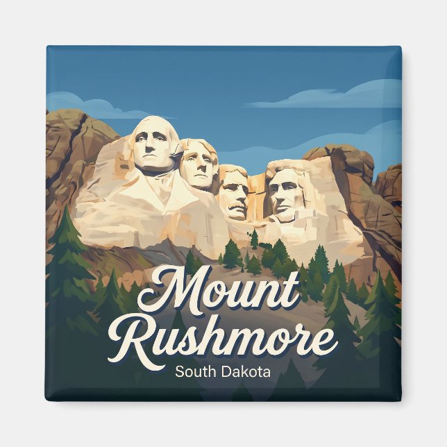Imán Monte Rushmore Dakota del Sur (Frente)