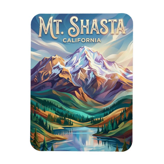 Imán Monte Shasta EE. UU. (Vertical)