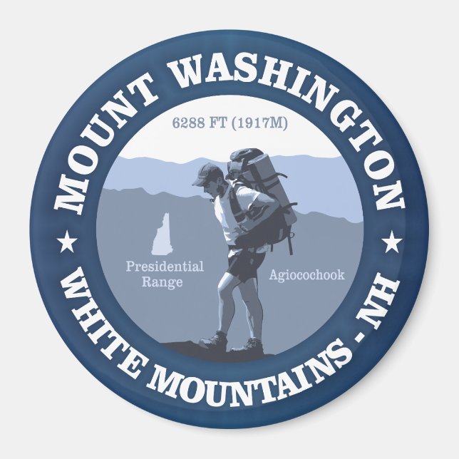 Imán Monte Washington (Frente)