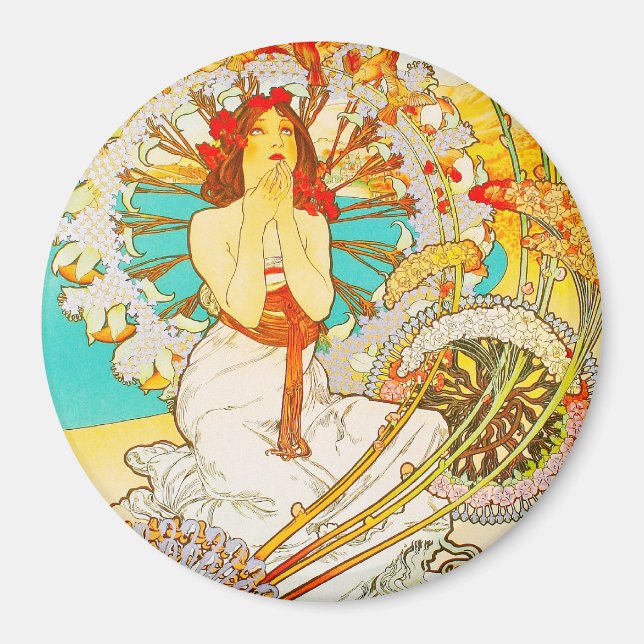 Imán Montecarlo de Mónaco, Alphonse Mucha-Magnet (Frente)