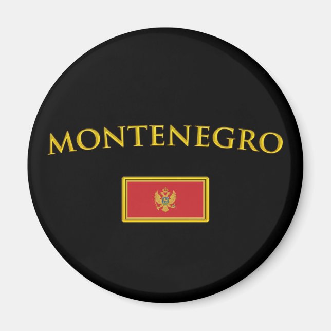 Imán Montenegro dorado (Frente)