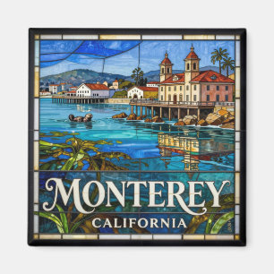 Imán Monterey California Vidriera Marina 🌊