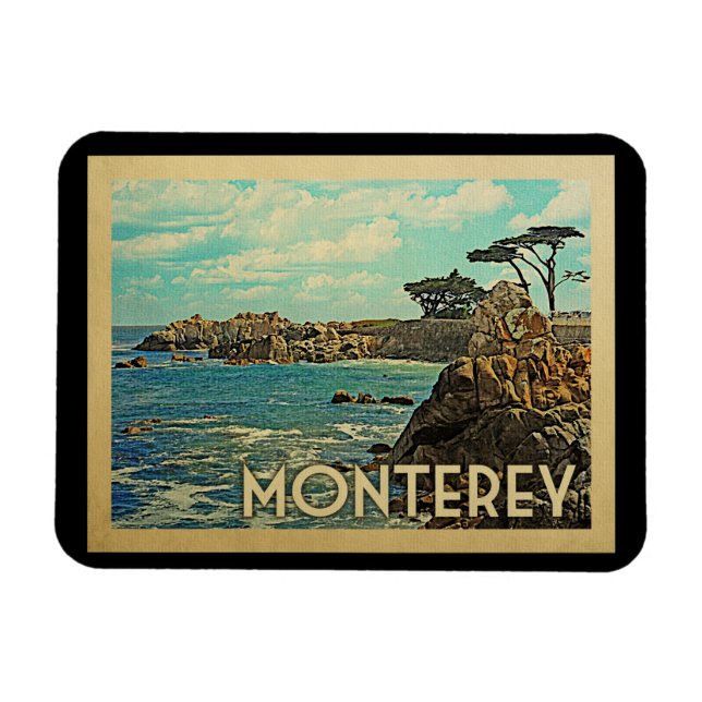 Imán Monterey Magnet California Vintage Travel (Horizontal)