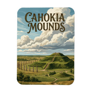 Imán Montículos de Cahokia
