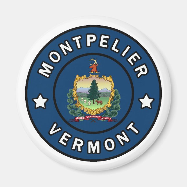 Imán Montpelier Vermont (Frente)