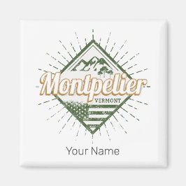 Imán Montpelier Vermont City Estados Unidos