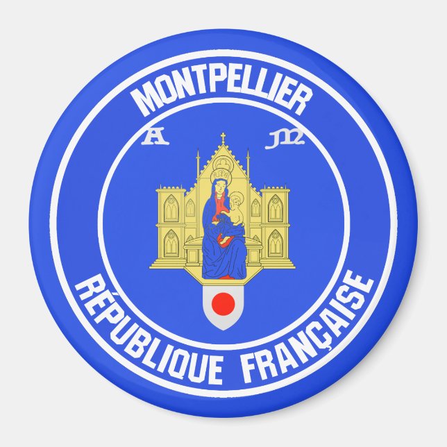 Imán Montpellier Round Emblem (Frente)