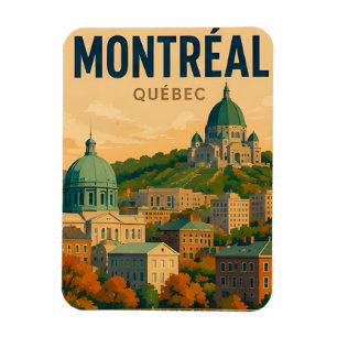 Imán Montreal Canadá horizonte Ciudad Histórica Viaje