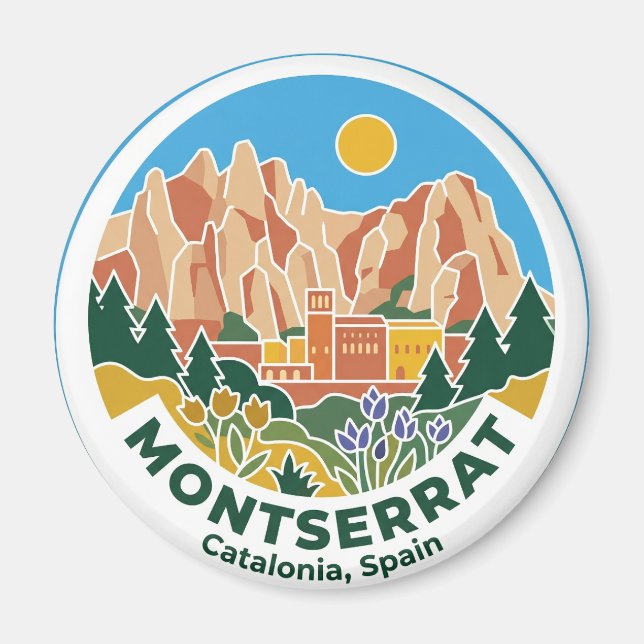 Imán Montserrat España (Frente)