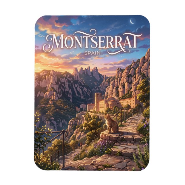 Imán Montserrat España (Vertical)